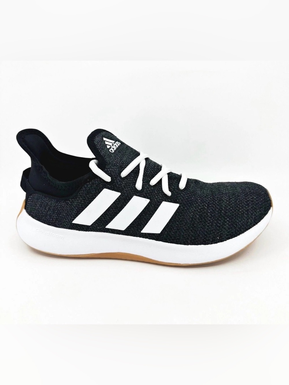 adidas Cloudfoam Runner - Black & White - size 9